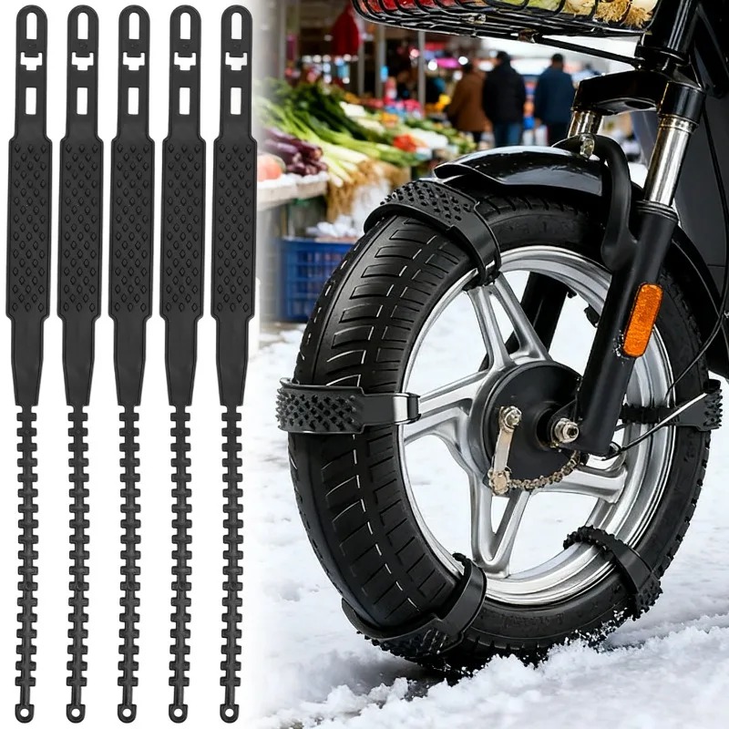 Scooter Tire - Cadenas de nieve universales para motocicleta,