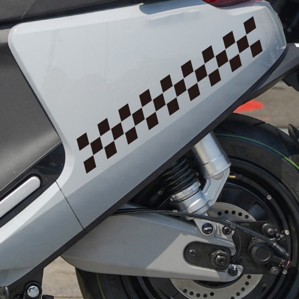 Scooter Helmet Set - Calcomanías de motocicleta con bandera a