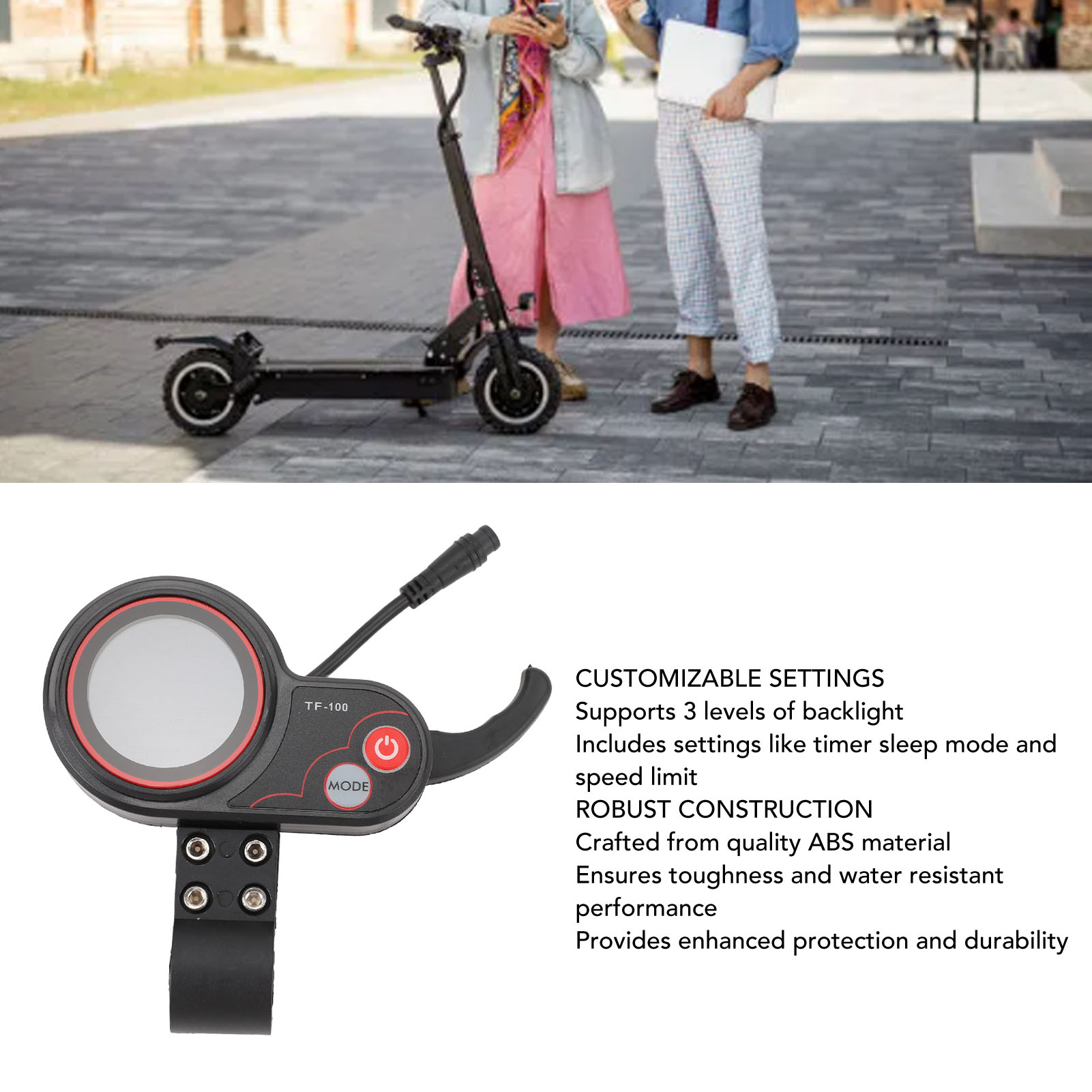 Electric Scooter - Pantalla LCD para Scooter Eléctrico 48V