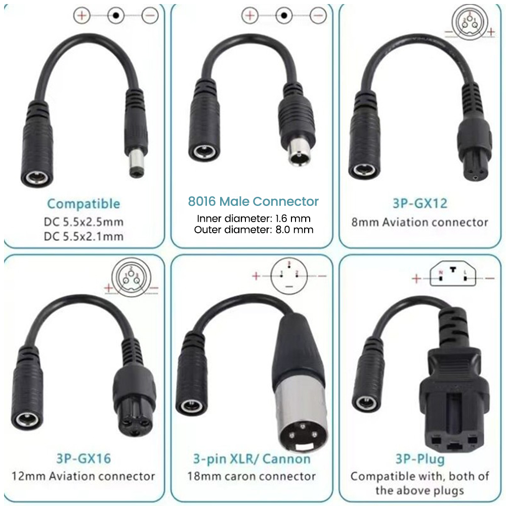 Cable adaptador con conector D - Electric Scooter Charger reseña y precio