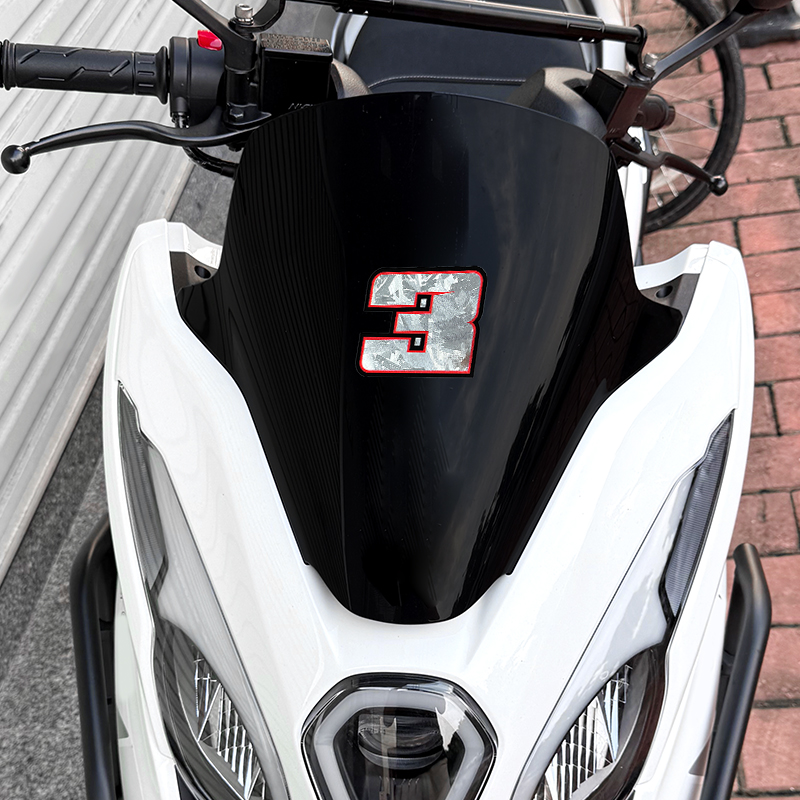 Pegatinas de motocicleta plate - Scooter Helmet Set reseña y precio